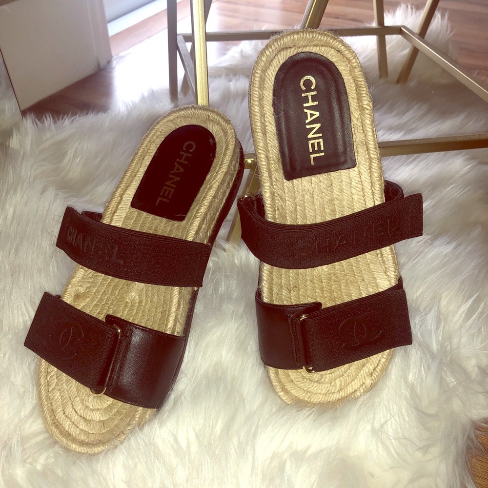 Chanel flat espadrilles 🌸